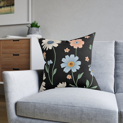 Floral Accent Cushion | Home Decor, Couch Cushion, Bedroom Decoration, Farmhouse Style, Gift for Her