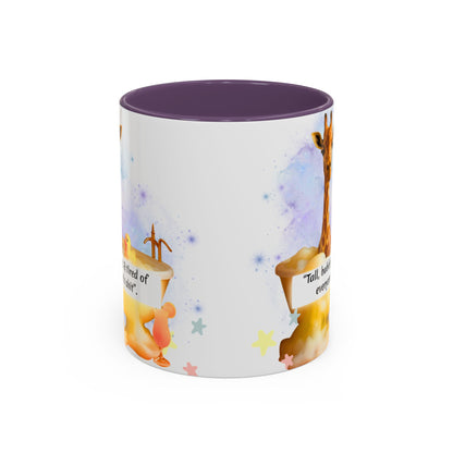 Giraffe Humour Accent Coffee Mug - Funny Gift, Quirky Kitchen Decor, Ideal for Birthdays, Christmas, Office