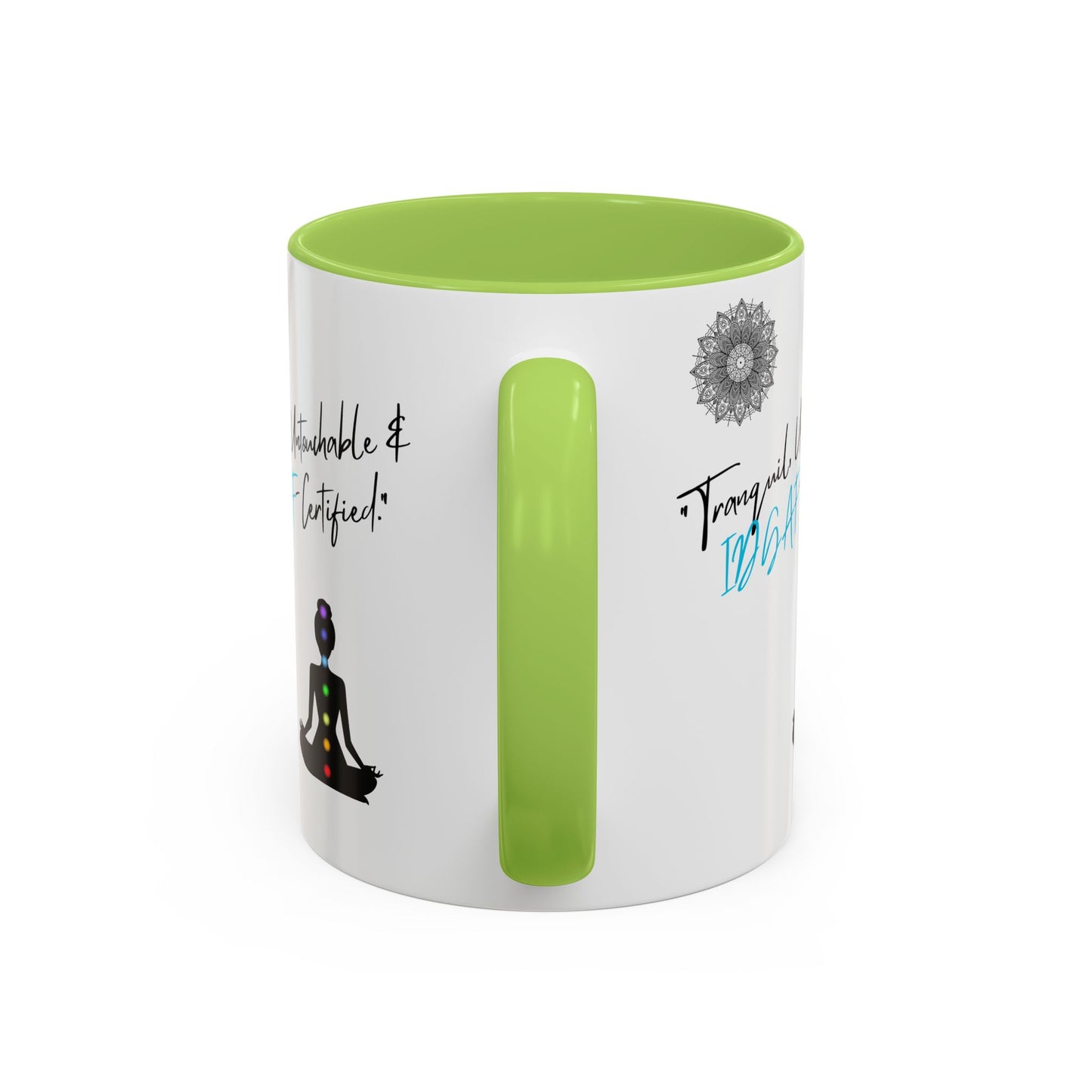 Tranquil Meditation Coffee Mug | Mindfulness Gift, Yoga Lover Mug, Wellness Decor, Personalized Tea Cup, Chakra Coffee Mug