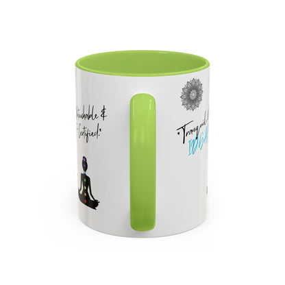 Tranquil Meditation Coffee Mug | Mindfulness Gift, Yoga Lover Mug, Wellness Decor, Personalized Tea Cup, Chakra Coffee Mug