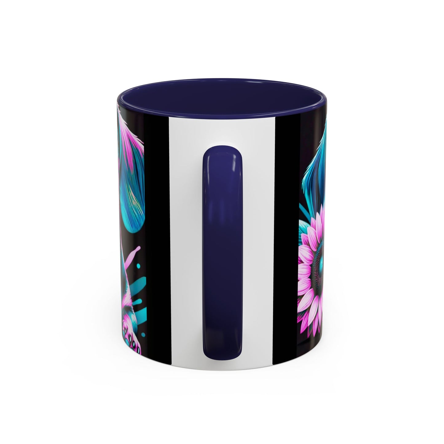 Dachshund Flower Mug Accent Coffee Mug (11, 15oz)