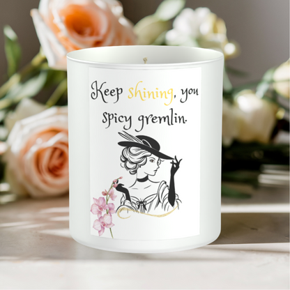Spicy Gremlin 200g White candle ‘Sandy Bay'