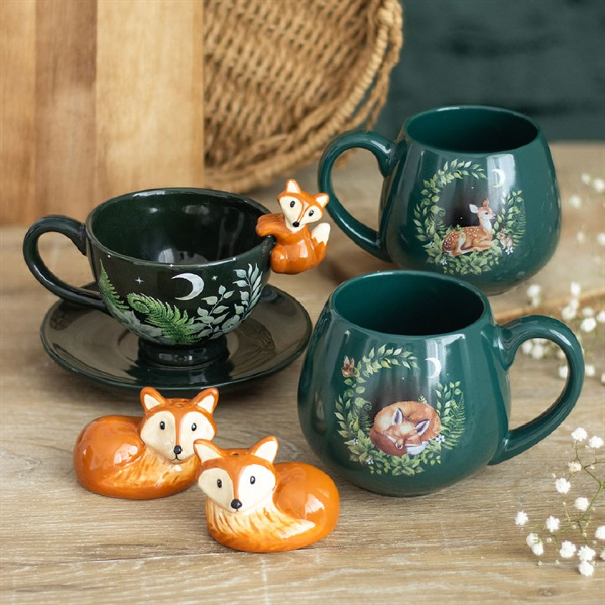 Fox Salt and Pepper Shakers