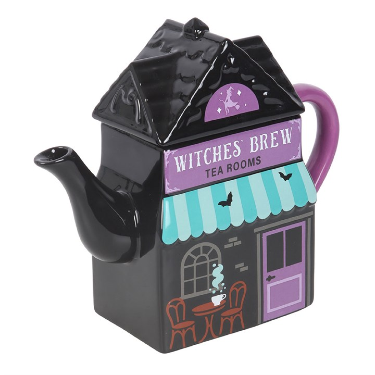 Witches’ Brew Halloween Teapot – Spooky Tea Room Ceramic Teapot