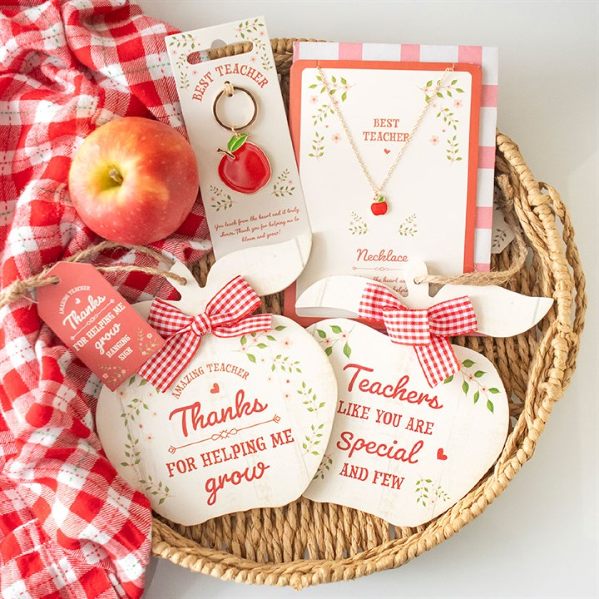 Best Teacher Apple Keyring
