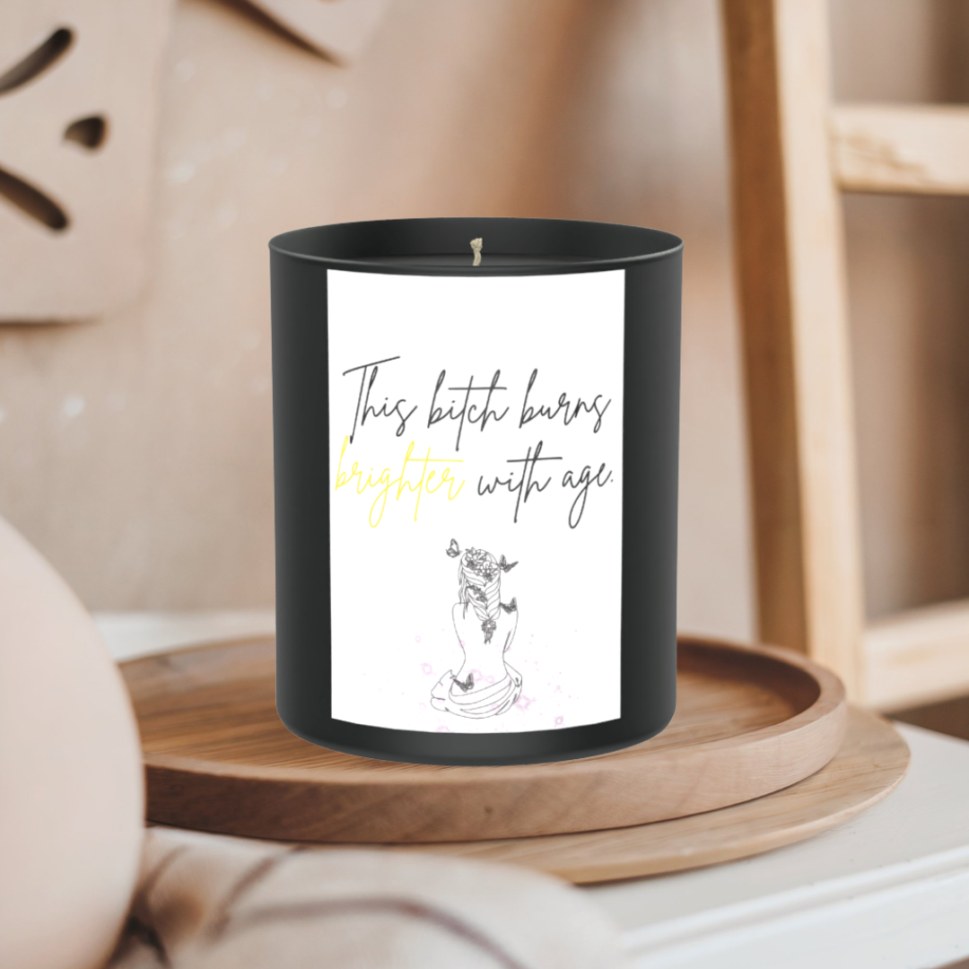 Brighter With Age Sassy 200g Black Candle ‘Dark Noir’