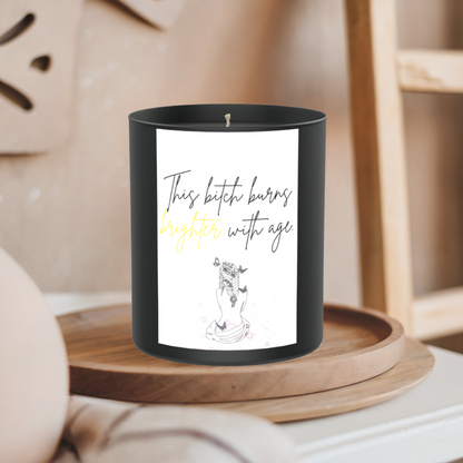 Brighter With Age Sassy 200g Black Candle ‘Dark Noir’