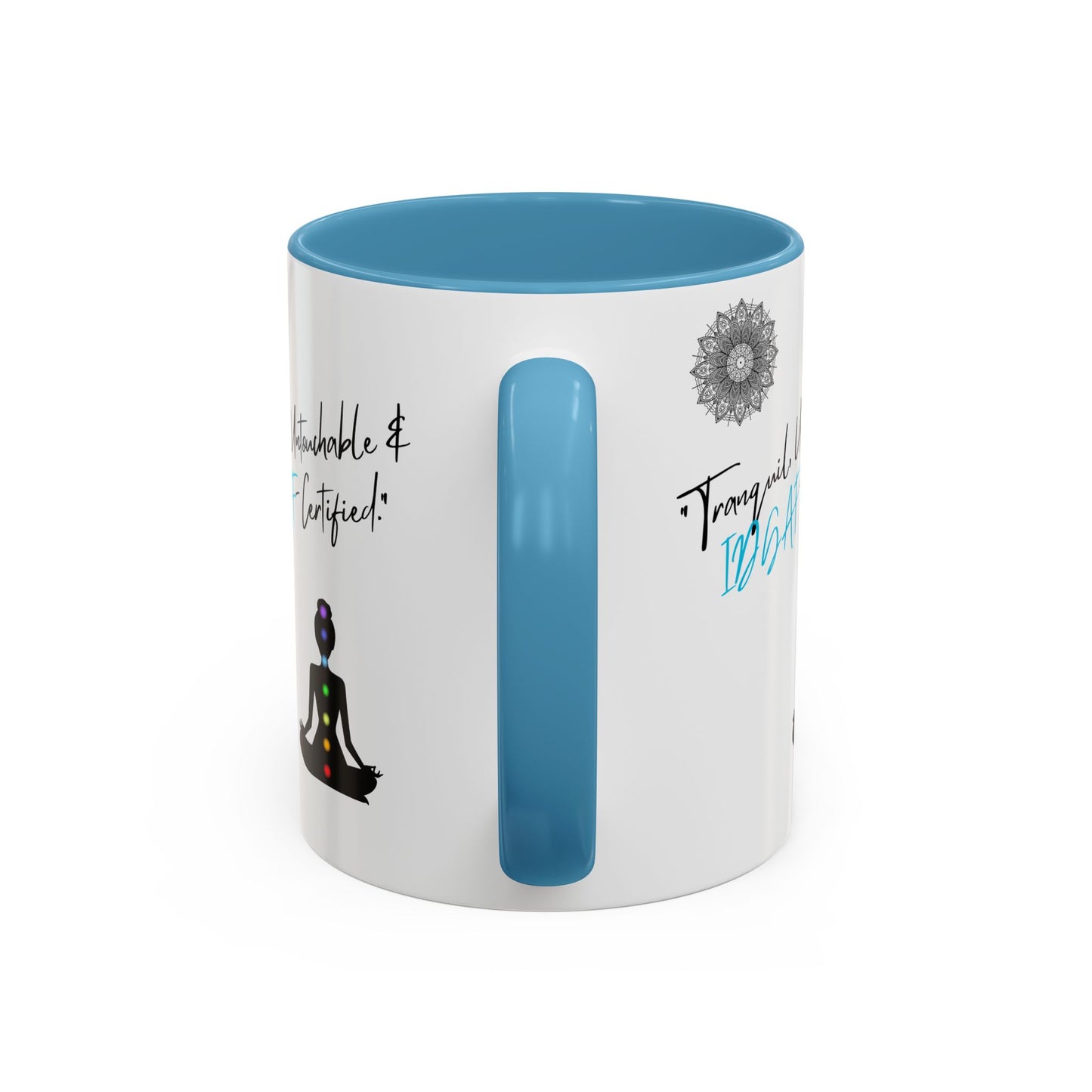 Tranquil Meditation Coffee Mug | Mindfulness Gift, Yoga Lover Mug, Wellness Decor, Personalized Tea Cup, Chakra Coffee Mug