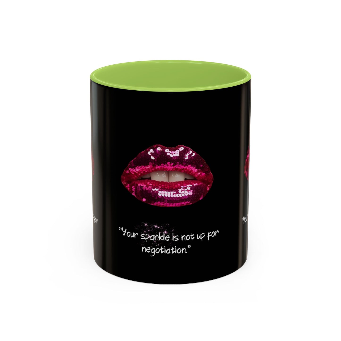 Sparkle Lips Accent Coffee Mug (11, 15oz)