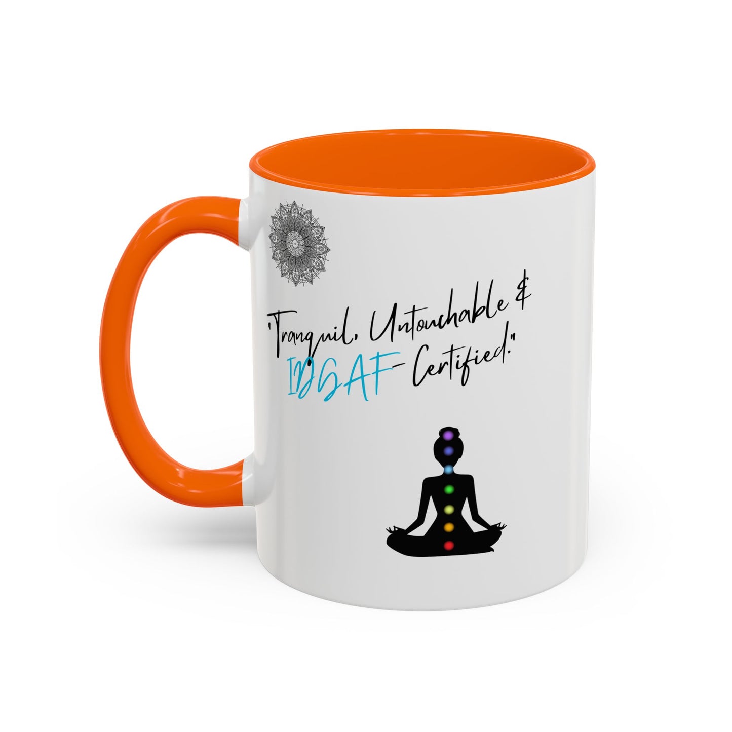 Tranquil Meditation Coffee Mug | Mindfulness Gift, Yoga Lover Mug, Wellness Decor, Personalized Tea Cup, Chakra Coffee Mug