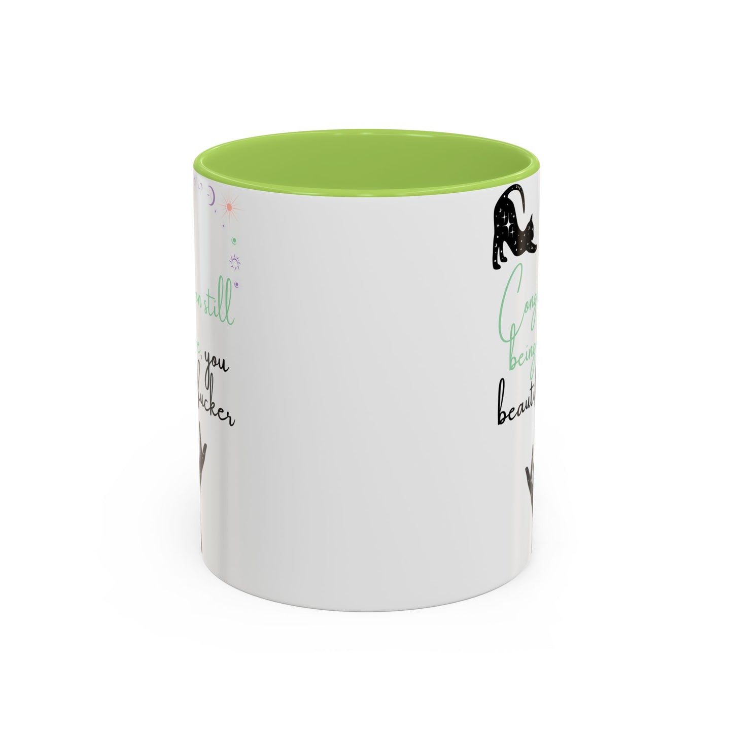 Congrats on....Funny Coffee Mug, Motivational Mug, Gift for Cat Lovers, Inspirational Drinkware, Creative Cat Mug
