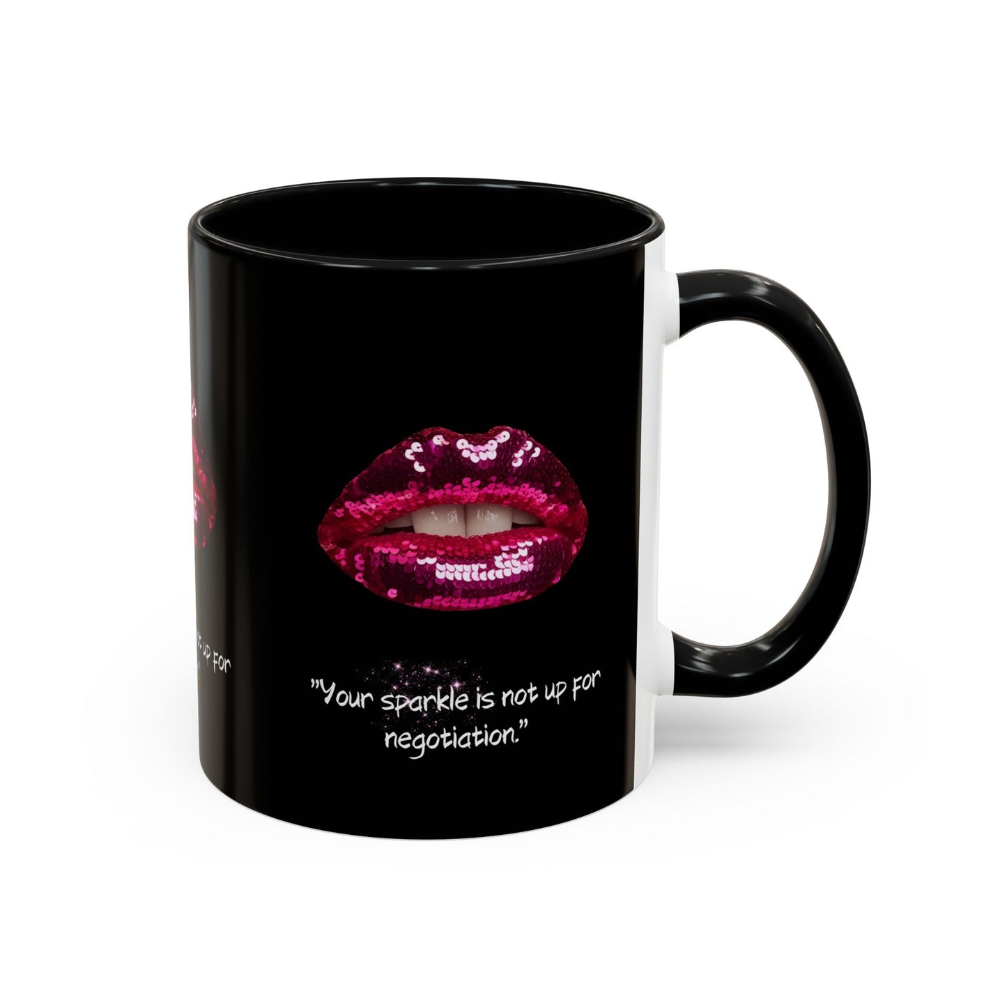 Sparkle Lips Accent Coffee Mug (11, 15oz)