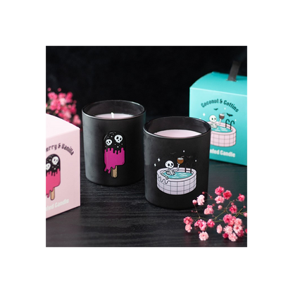Black Cherry & Vanilla Scented Candle – Gothic Candle