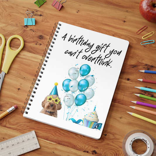 Birthday Gift Softcover Notebook, A5 | Dog Lover Journal, Fun Writing Pad, Cute Gift, Birthday Celebration, Custom Notebook