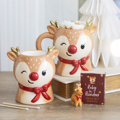 Ruby the Reindeer Mug & Fluffy Socks Christmas Gift Set