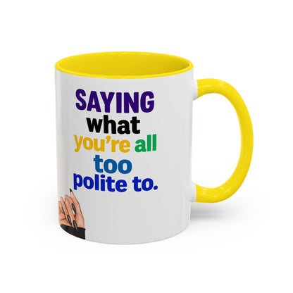 Colourful Accent Coffee Mug with Empowering Quote - Perfect for Gift Giving, Home Office, and Coffee Lovers