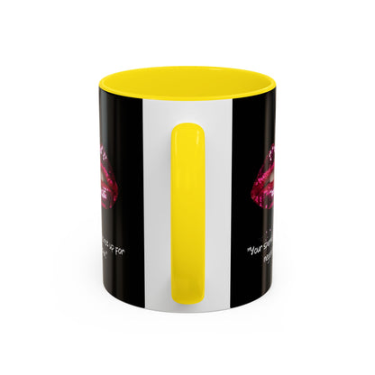 Sparkle Lips Accent Coffee Mug (11, 15oz)