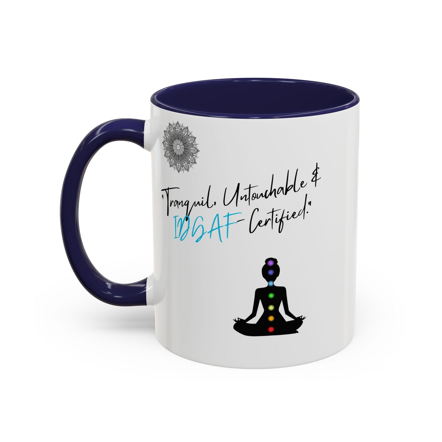 Tranquil Meditation Coffee Mug | Mindfulness Gift, Yoga Lover Mug, Wellness Decor, Personalized Tea Cup, Chakra Coffee Mug