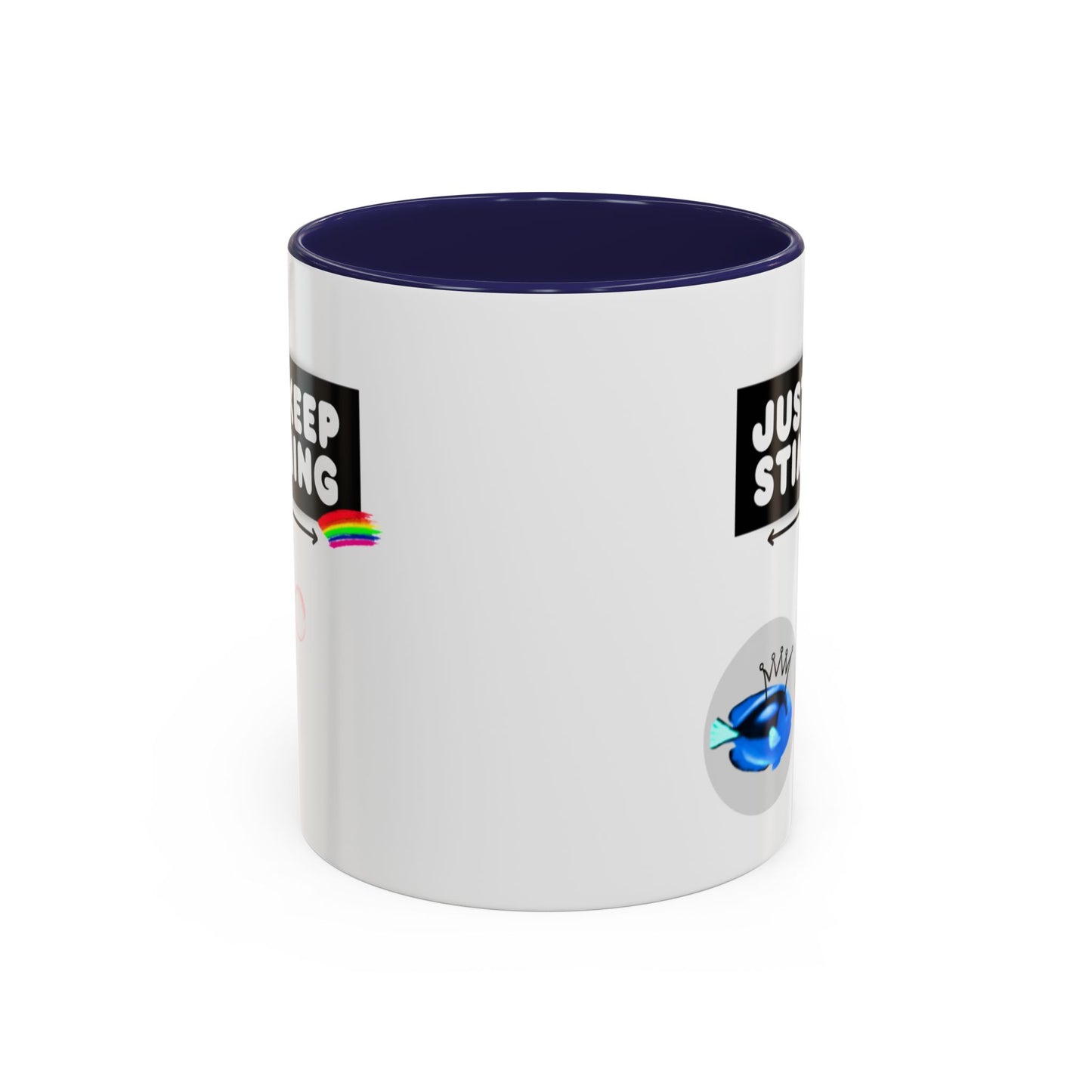 Just Keep Stimming Fish Accent Coffee Mug (11, 15oz)