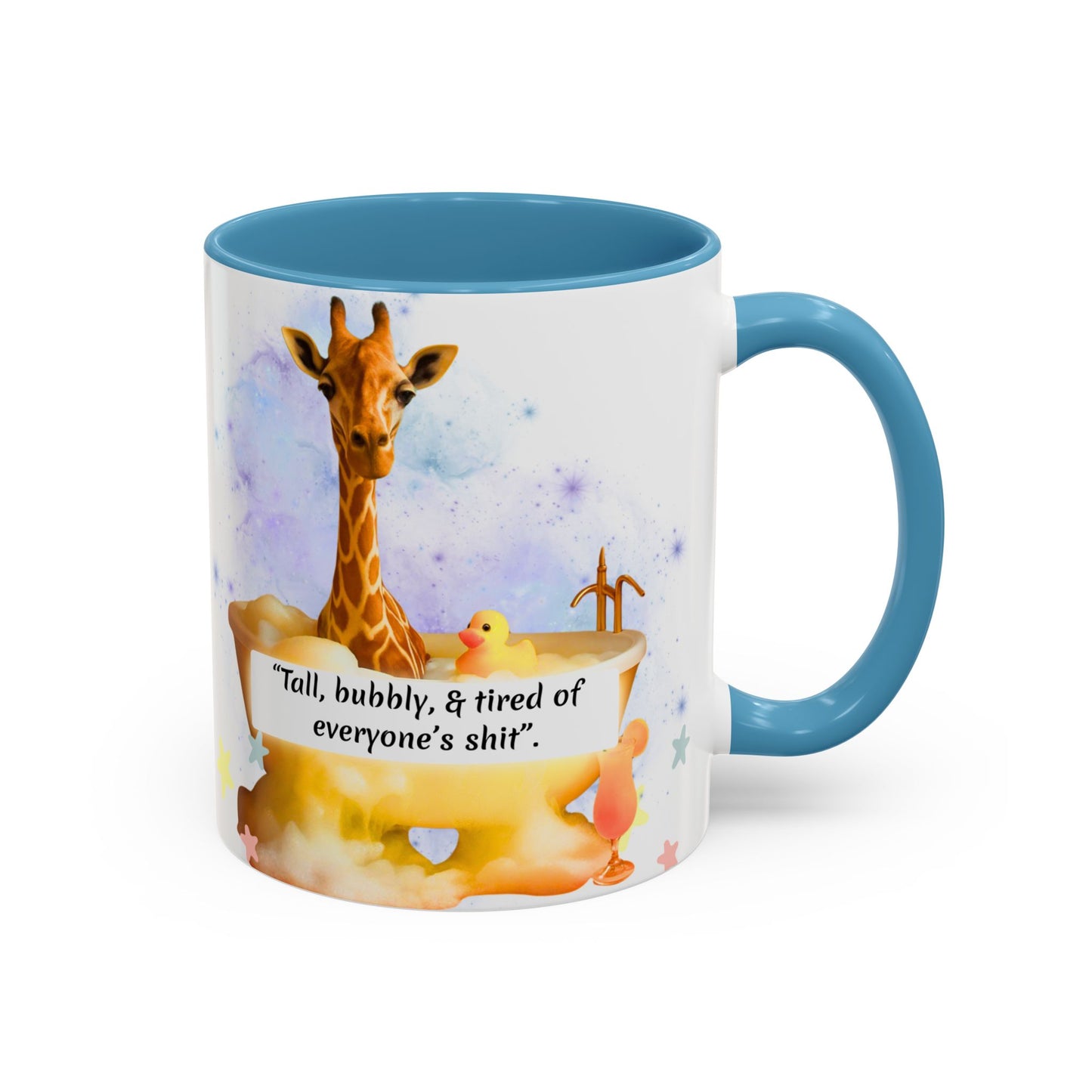 Giraffe Humour Accent Coffee Mug - Funny Gift, Quirky Kitchen Decor, Ideal for Birthdays, Christmas, Office