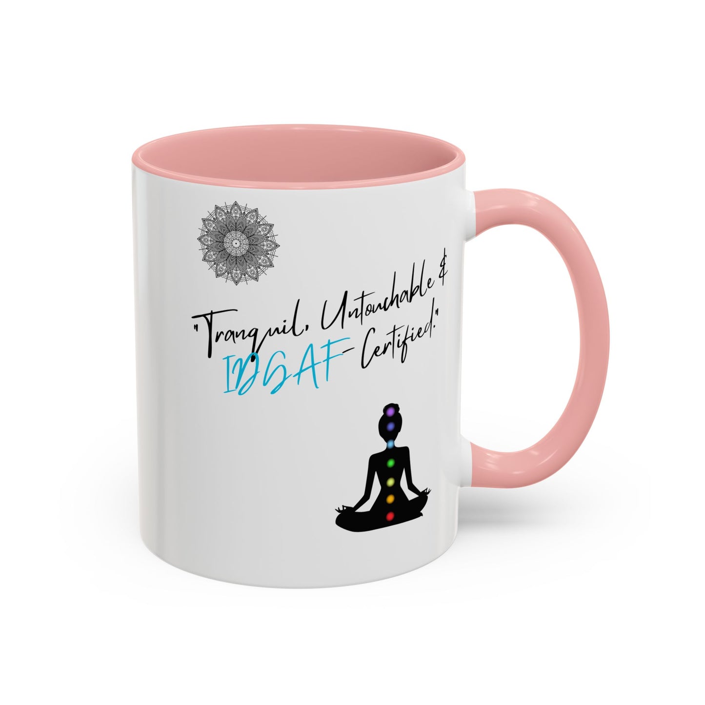 Tranquil Meditation Coffee Mug | Mindfulness Gift, Yoga Lover Mug, Wellness Decor, Personalized Tea Cup, Chakra Coffee Mug