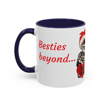 Romantic Skull & Cat Coffee Mug - Perfect for Cat Lovers