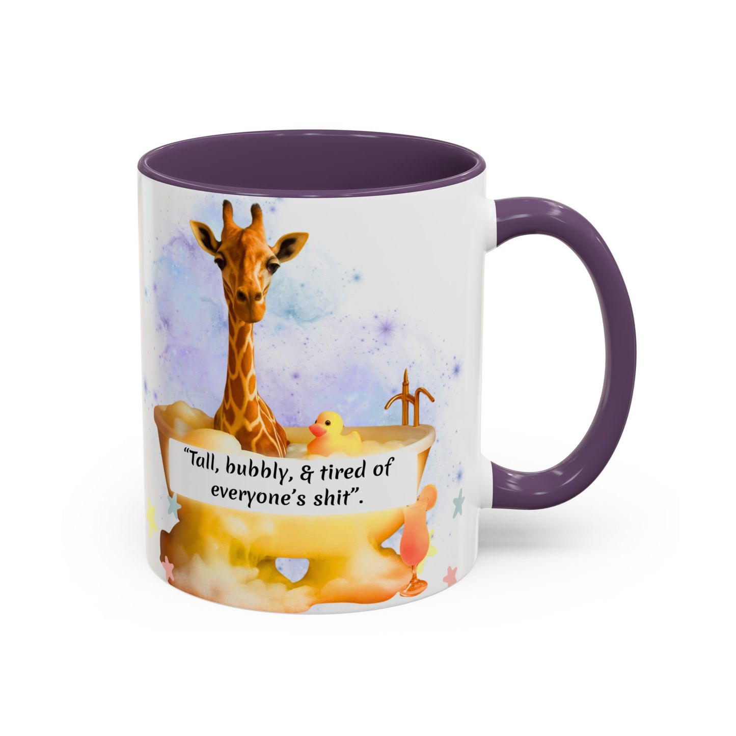 Giraffe Humour Accent Coffee Mug - Funny Gift, Quirky Kitchen Decor, Ideal for Birthdays, Christmas, Office