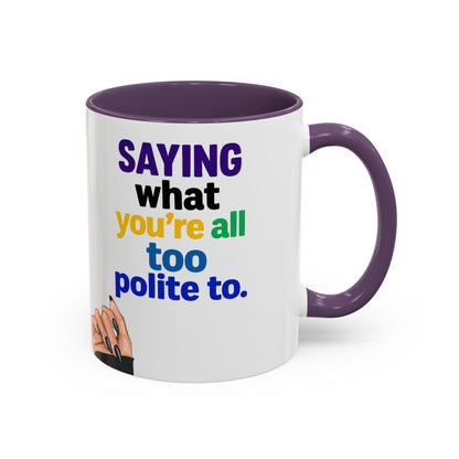 Colourful Accent Coffee Mug with Empowering Quote - Perfect for Gift Giving, Home Office, and Coffee Lovers