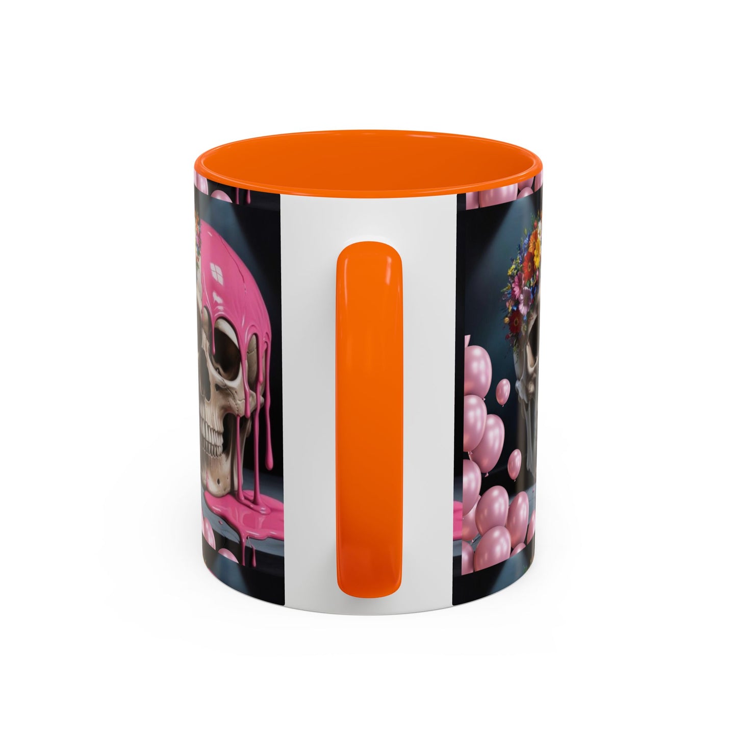 Dripping Skull Bloom Mug Accent Coffee Mug (11, 15oz)