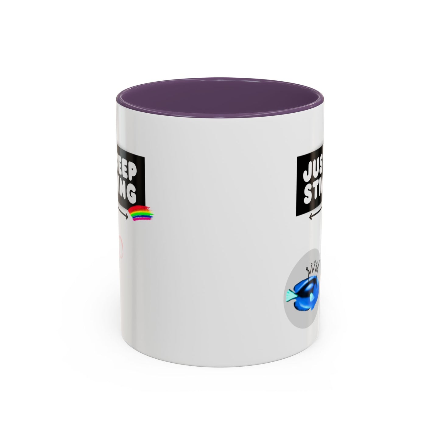 Just Keep Stimming Fish Accent Coffee Mug (11, 15oz)