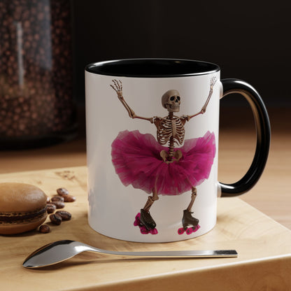 Skater Ghoul Accent Coffee Mug (11, 15oz)