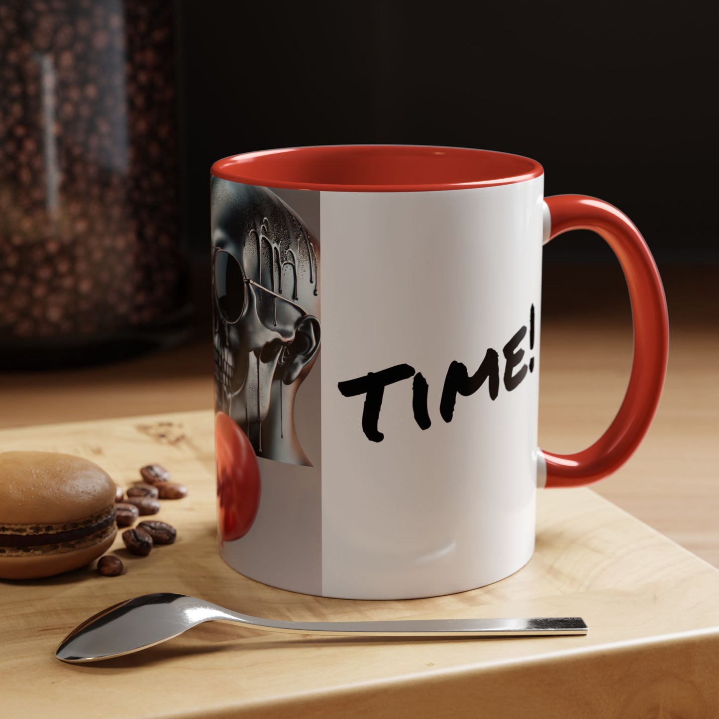 Skeleton Party Time Accent Coffee Mug (11, 15oz)