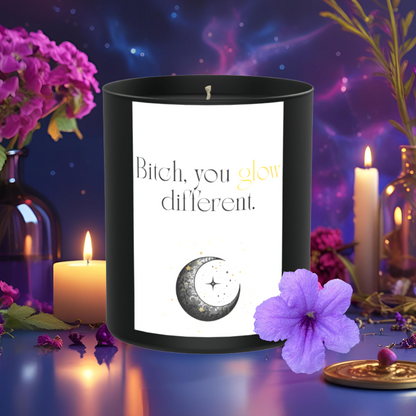 Glow Different 200g Black Candle ‘Dark Noir’