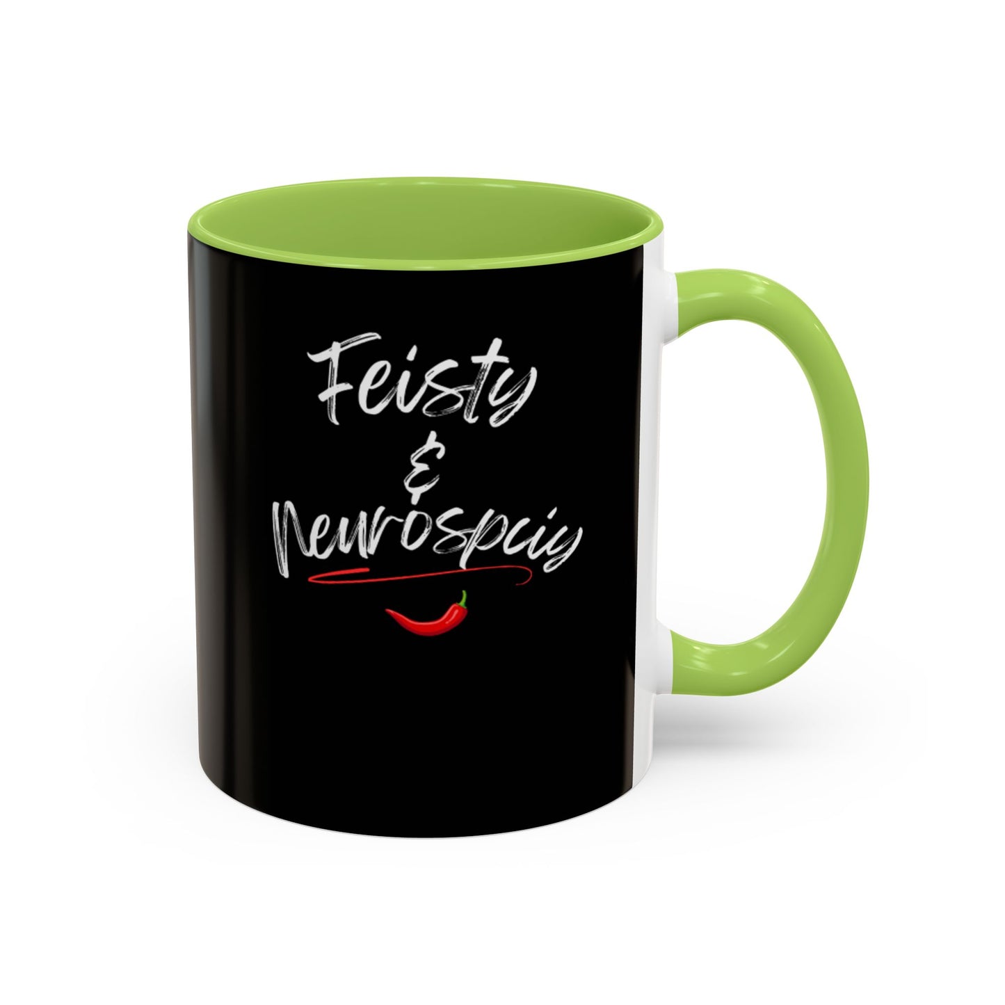 Feisty And Neurospicy Accent Coffee Mug (11, 15oz)