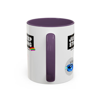 Just Keep Stimming Fish Accent Coffee Mug (11, 15oz)