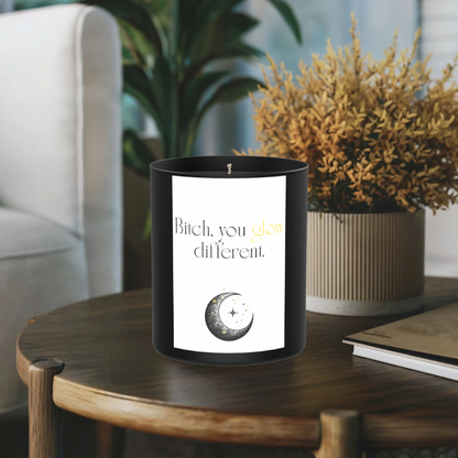 Glow Different 200g Black Candle ‘Dark Noir’