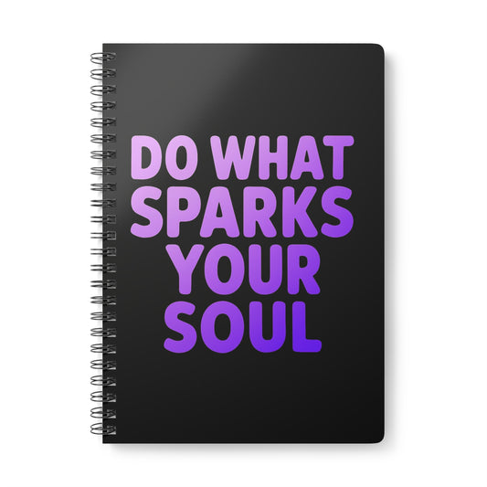 Inspirational Wirobound Notebook, Journaling, Gift for Students, Artists, Self-Discovery, Motivation, Creative Writing