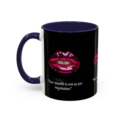 Sparkle Lips Accent Coffee Mug (11, 15oz)