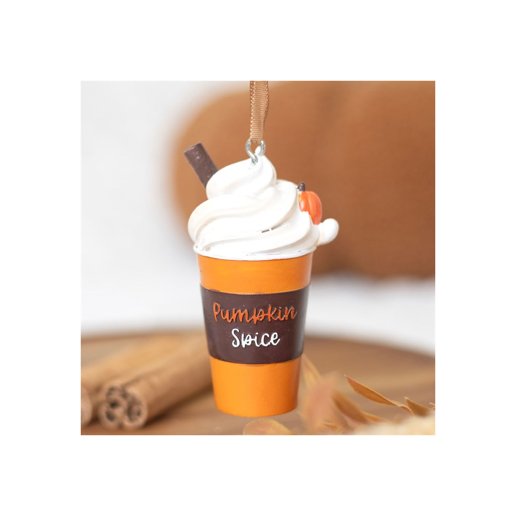 Pumpkin Spice Latte Hanging Ornament – Autumn Decoration