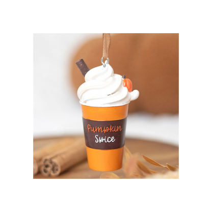 Pumpkin Spice Latte Hanging Ornament – Autumn Decoration