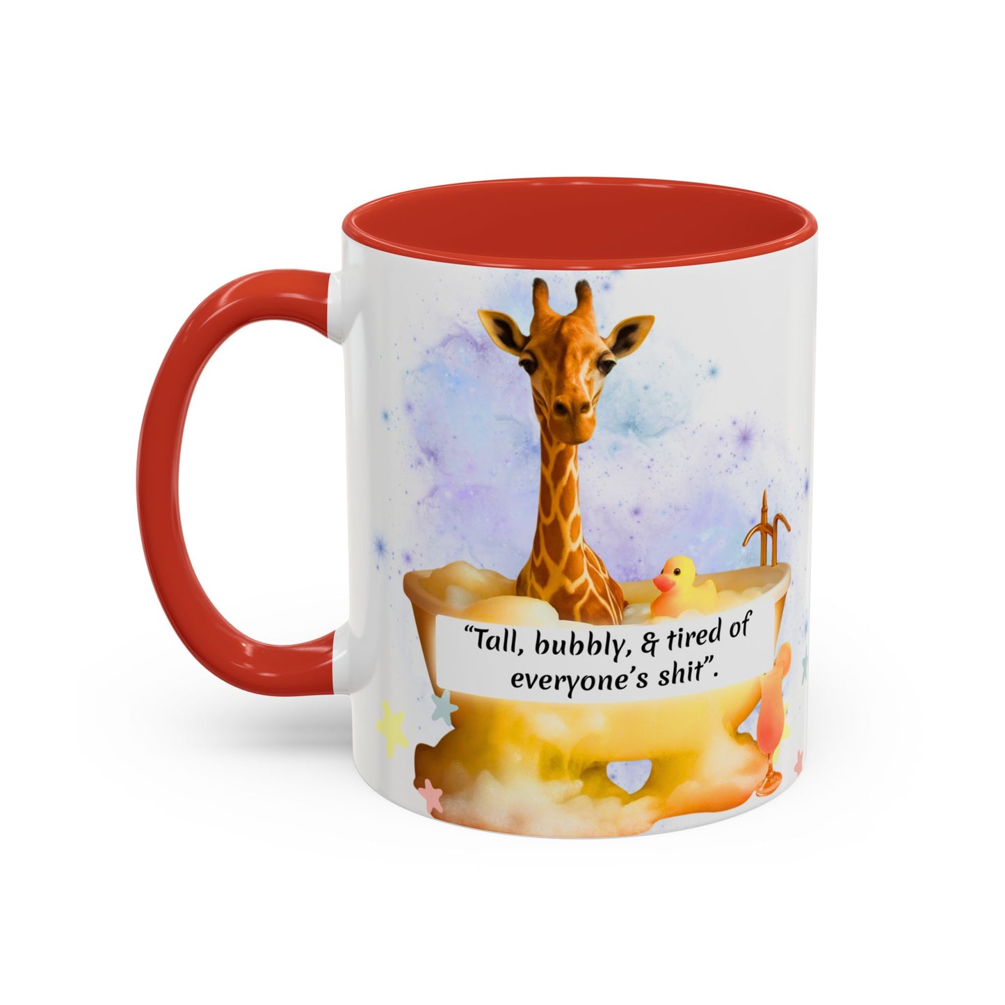 Giraffe Humour Accent Coffee Mug - Funny Gift, Quirky Kitchen Decor, Ideal for Birthdays, Christmas, Office