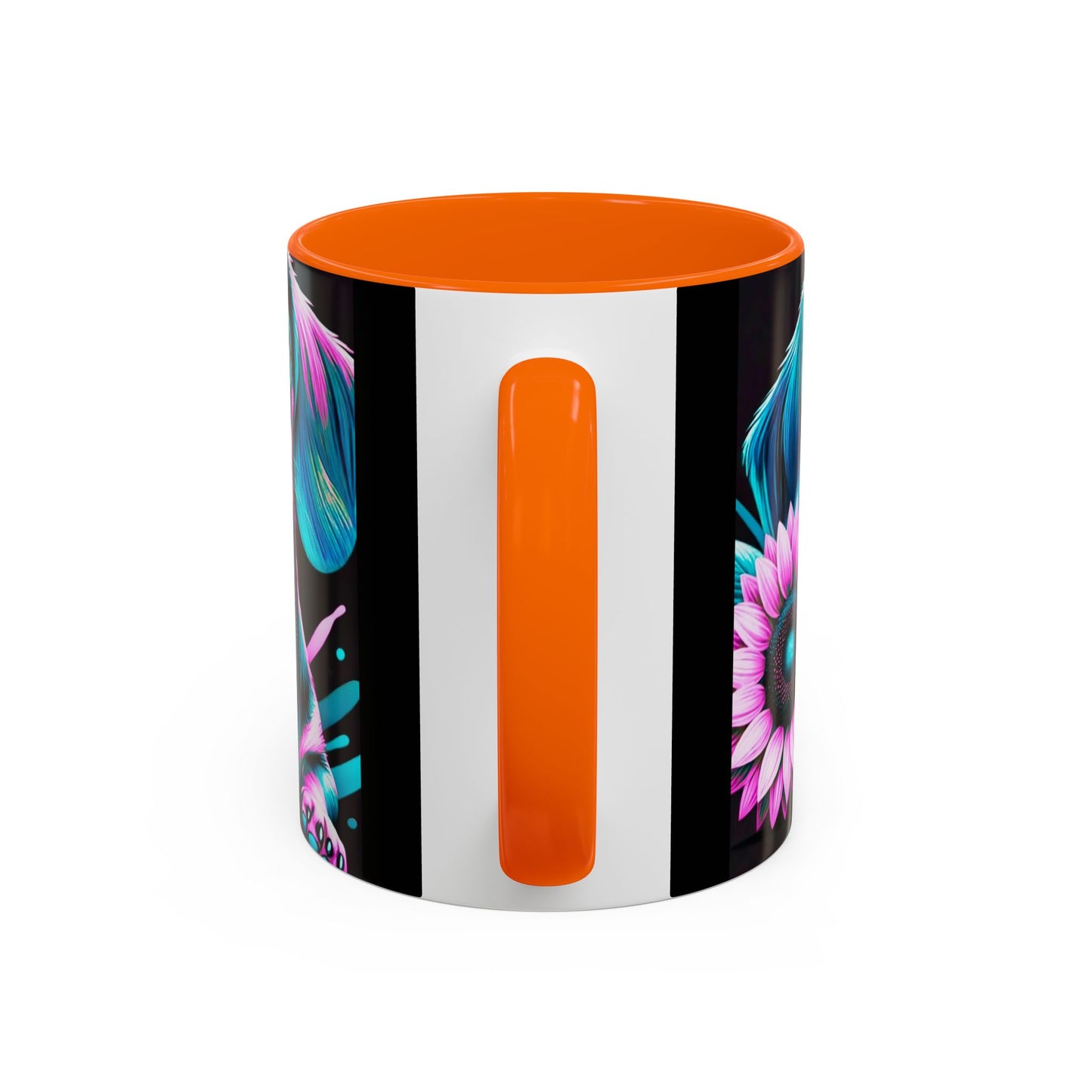 Dachshund Flower Mug Accent Coffee Mug (11, 15oz)