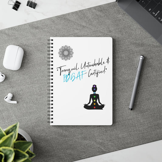Meditation Notebook, Tranquil & Untouchable Design, Mindfulness Journal, Gratitude Log, Self-Care Gift