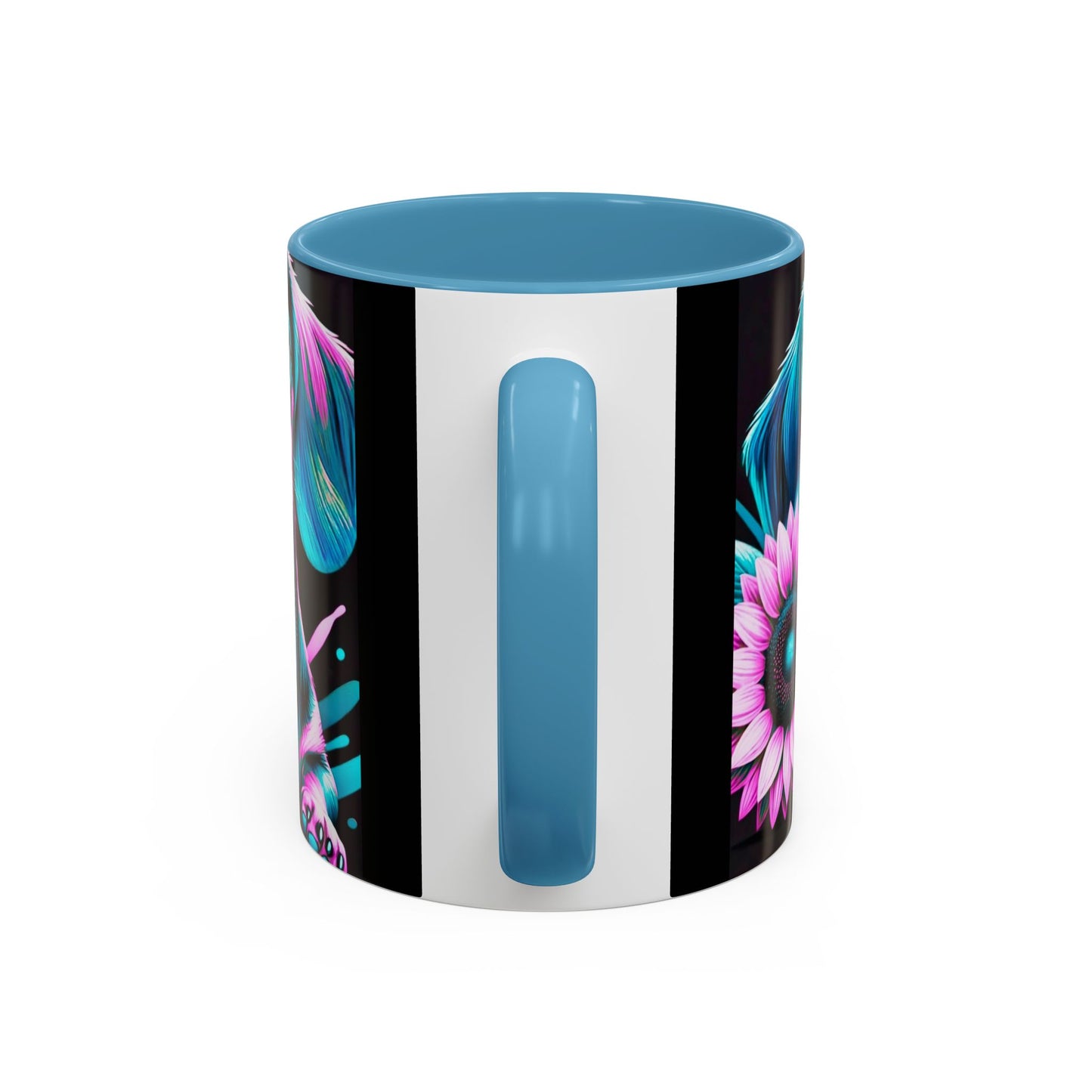 Dachshund Flower Mug Accent Coffee Mug (11, 15oz)