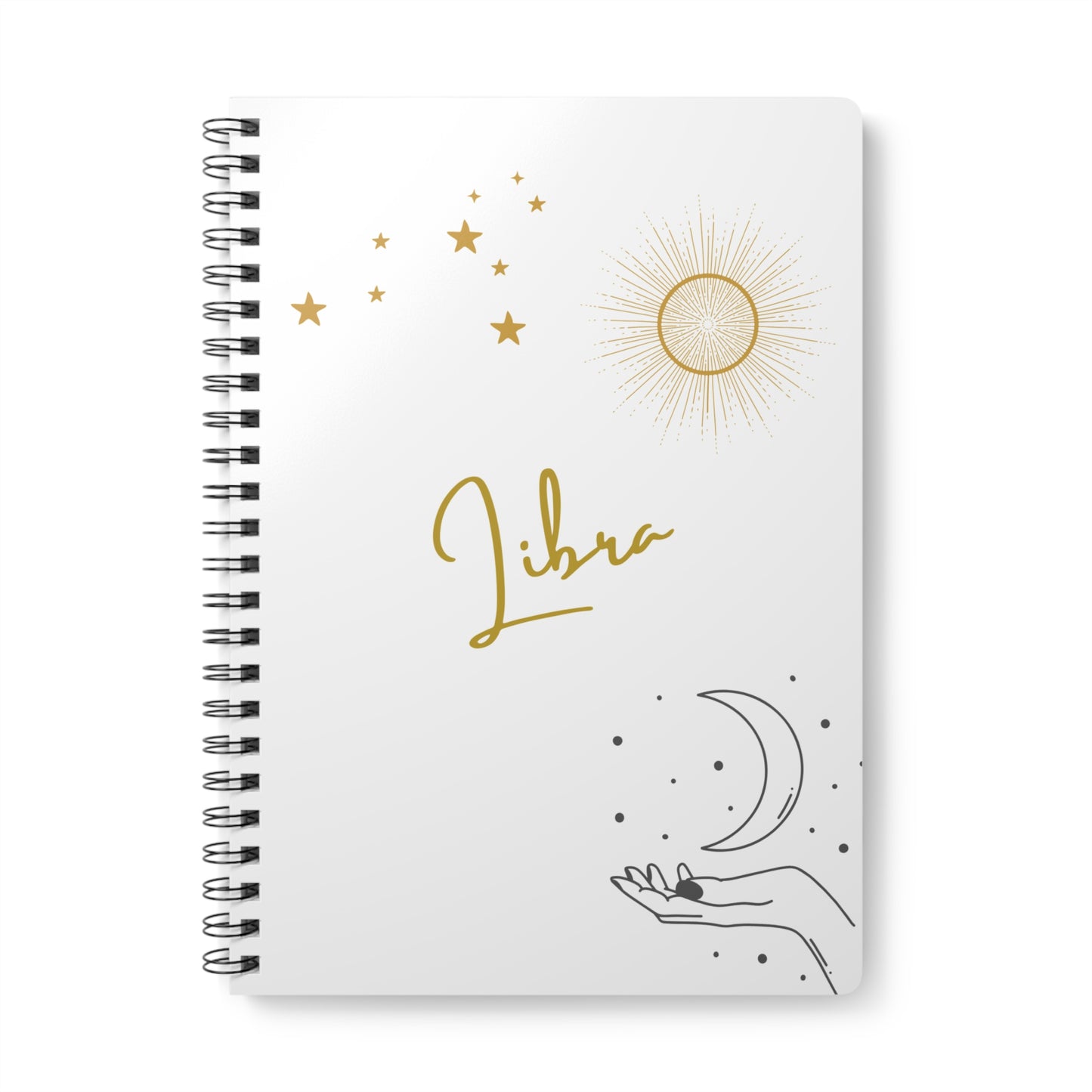 Astrology Inspired Wirobound Notebook, Libra Journal, Astrology Gifts, Sketchbook, Celestial Planner