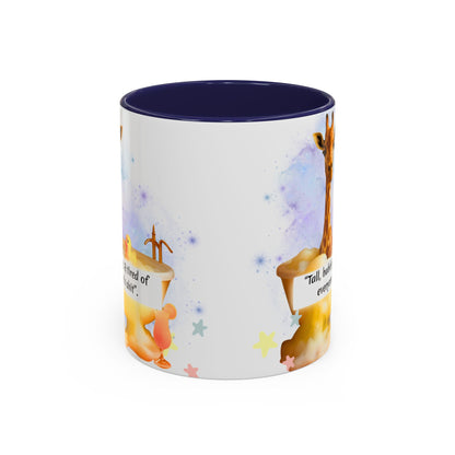 Giraffe Humour Accent Coffee Mug - Funny Gift, Quirky Kitchen Decor, Ideal for Birthdays, Christmas, Office