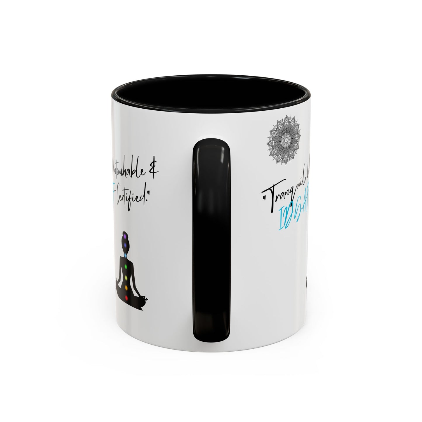 Tranquil Meditation Coffee Mug | Mindfulness Gift, Yoga Lover Mug, Wellness Decor, Personalized Tea Cup, Chakra Coffee Mug