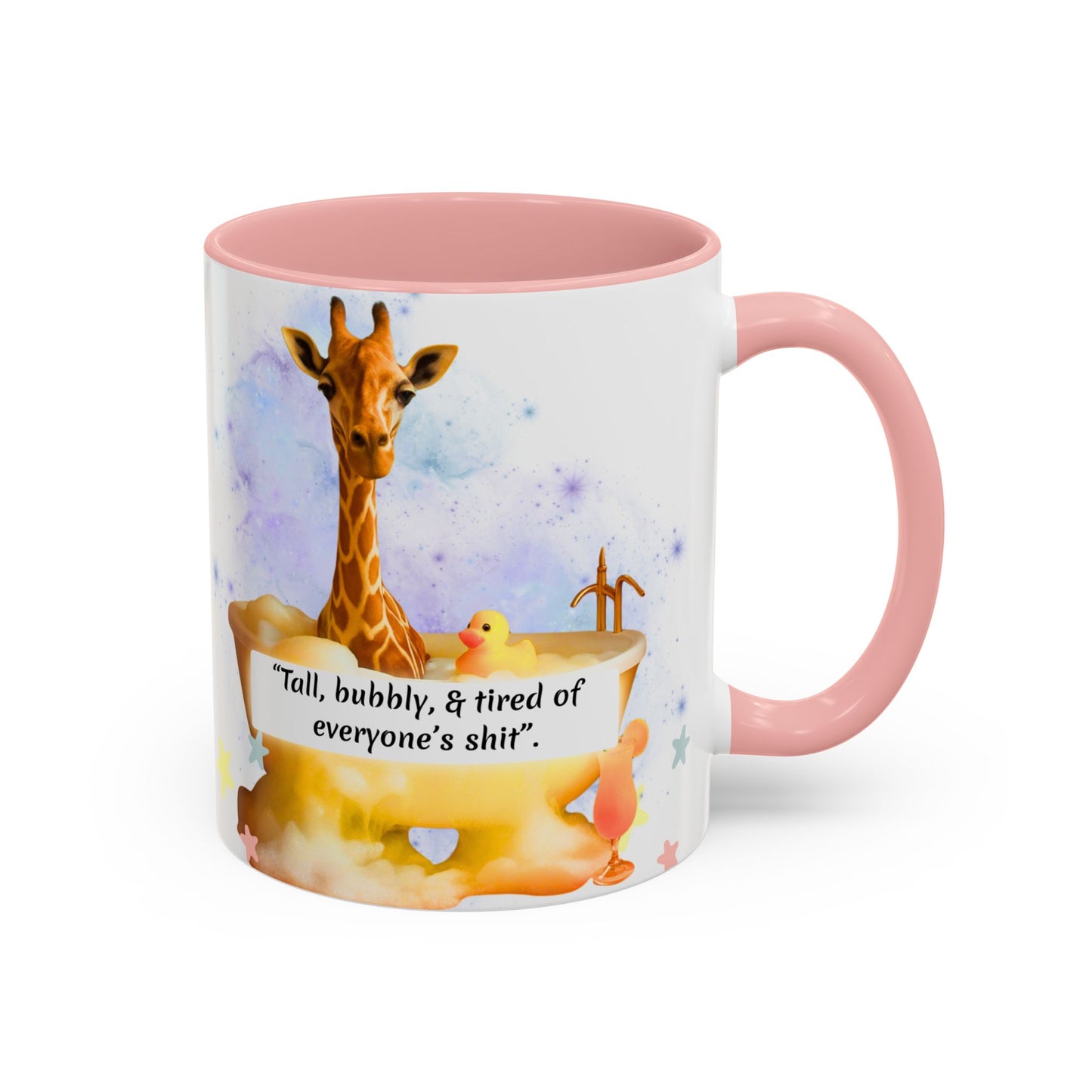 Giraffe Humour Accent Coffee Mug - Funny Gift, Quirky Kitchen Decor, Ideal for Birthdays, Christmas, Office