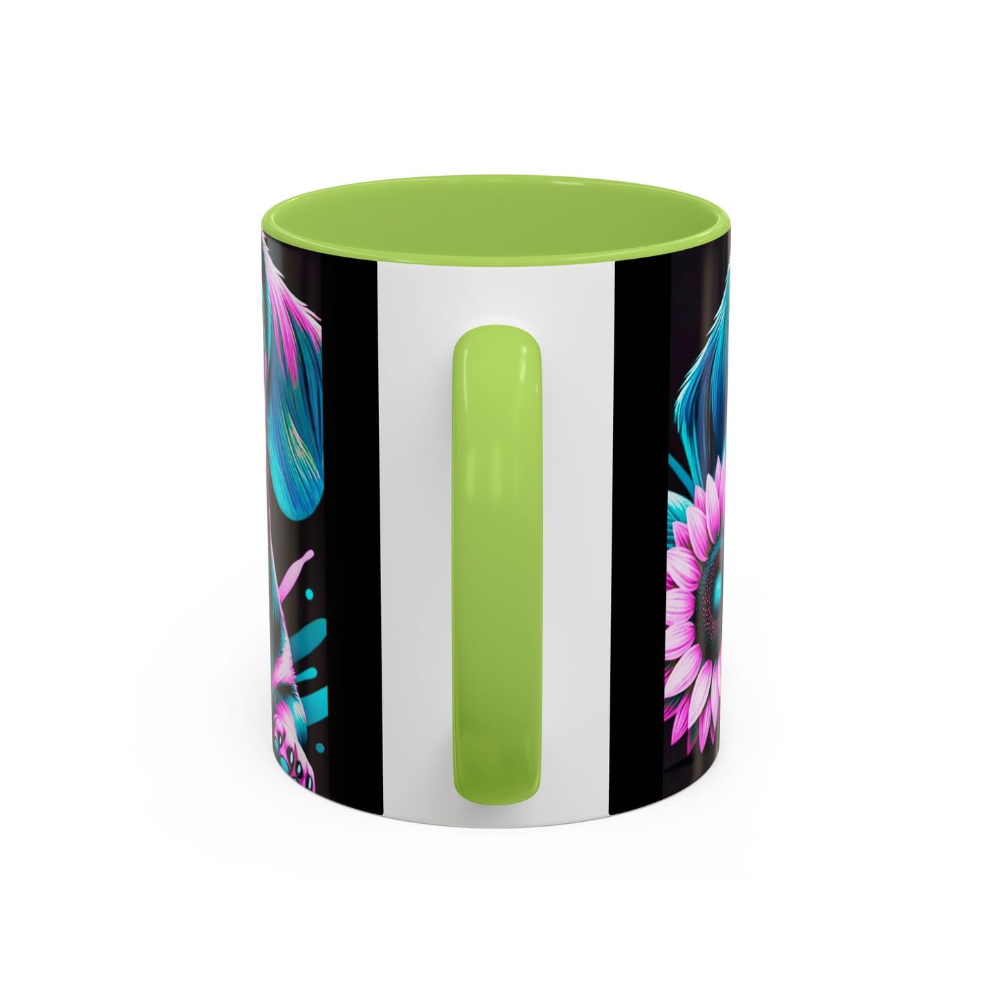 Dachshund Flower Mug Accent Coffee Mug (11, 15oz)