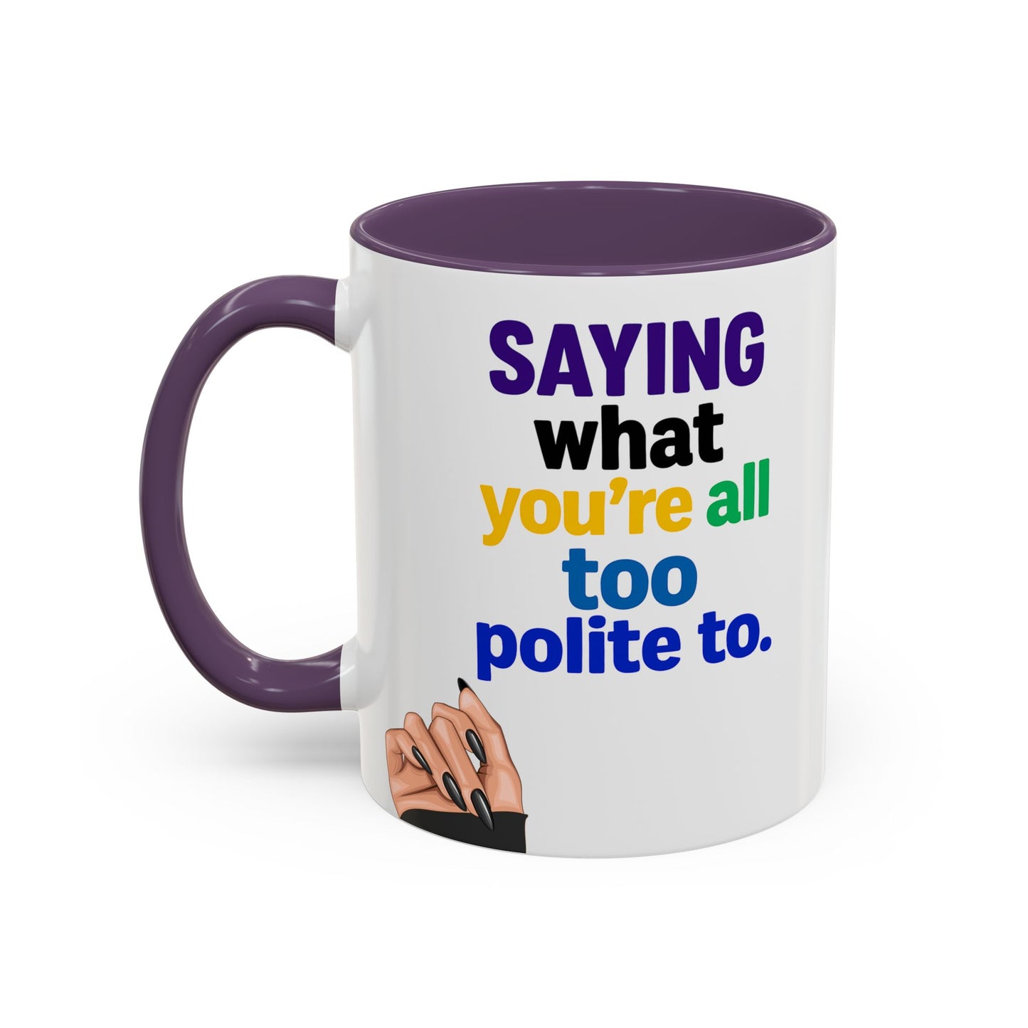 Colourful Accent Coffee Mug with Empowering Quote - Perfect for Gift Giving, Home Office, and Coffee Lovers